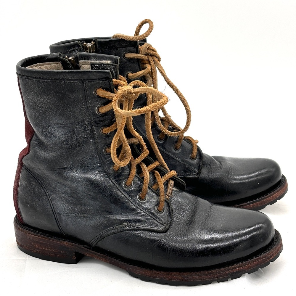 Freebird by Steven Chute Gray Washed Leather Ankle Boots